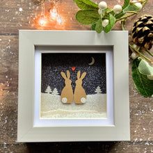 Load image into Gallery viewer, Bunnies Snow Mini Frame