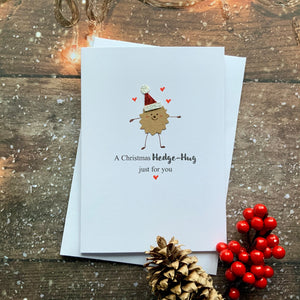 A Christmas Hedge-Hug Card