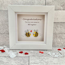 Load image into Gallery viewer, Congratulations You Two Were Meant To Bee Together Mini Frame