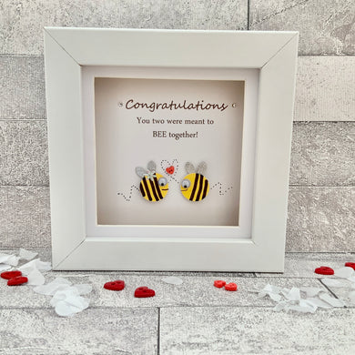 Congratulations You Two Were Meant To Bee Together Mini Frame
