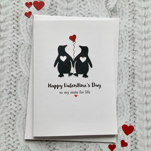 Happy Valentine's Day mate for life - Personalised
