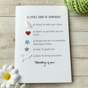 Little Card Of Sympathy - Personalised