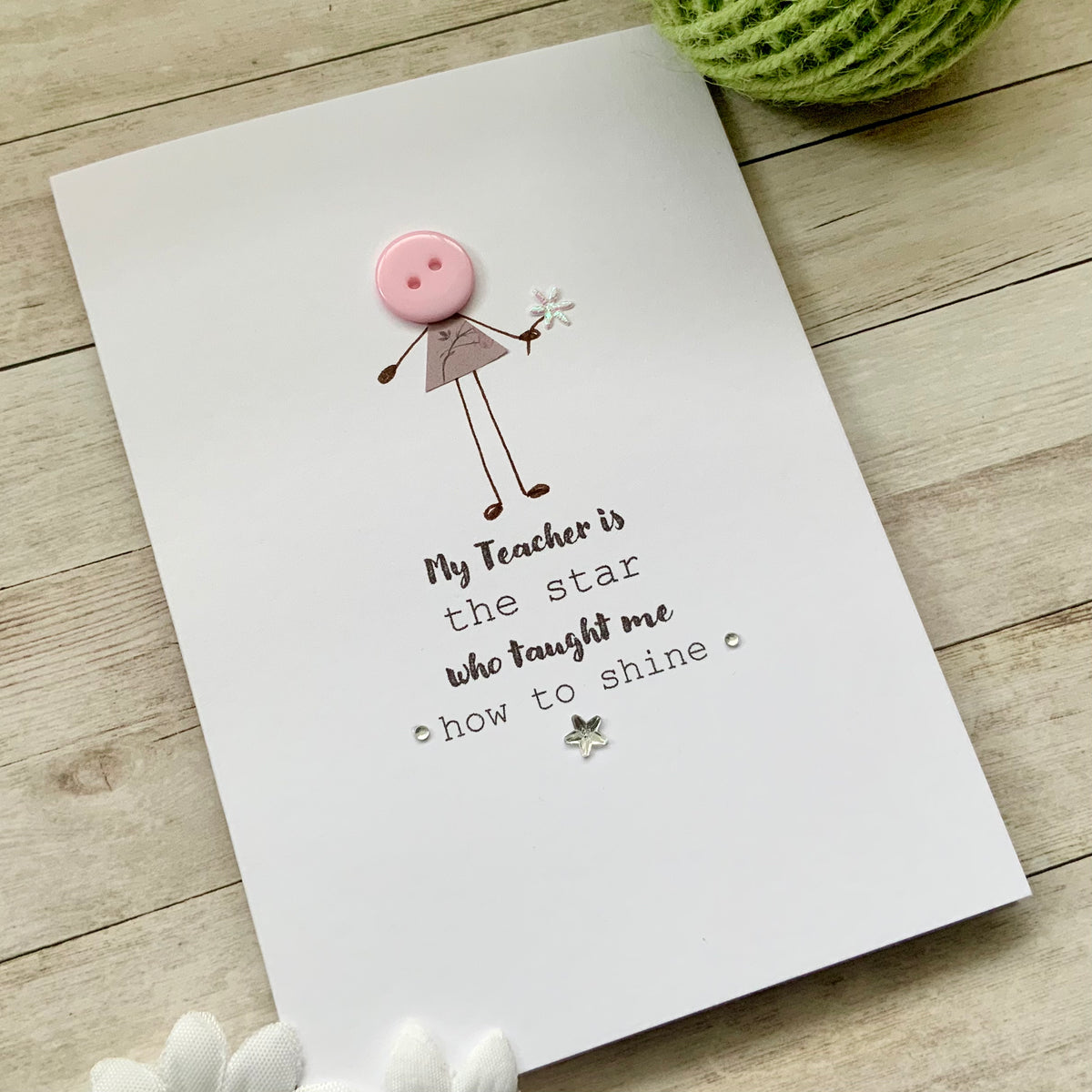 My Teacher Is The Star Card – Made By Jennie