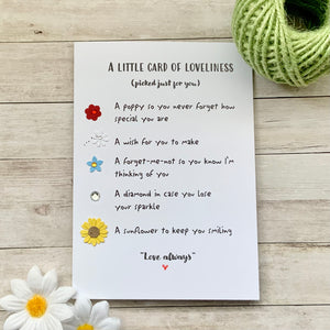 Little Cards Of Friendship & Loveliness Pack of Four Cards
