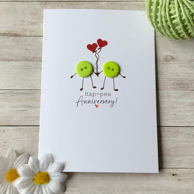 Hap-Pea Anniversary Card