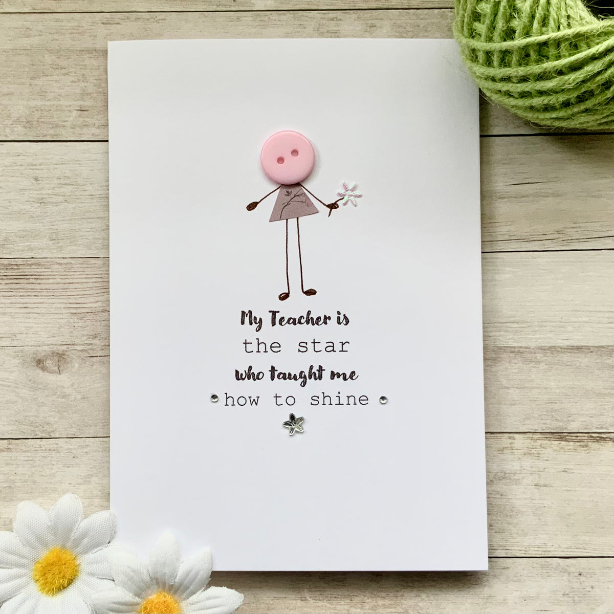 My Teacher Is The Star Card – Made By Jennie