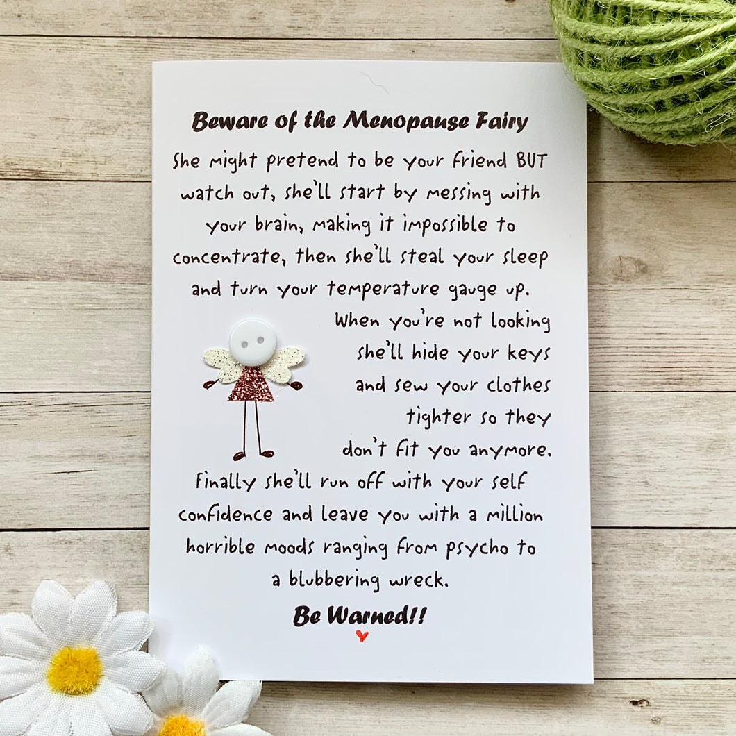 Menopause Fairy Card - Personalised