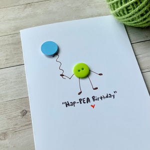 Hap-Pea  Birthday Card
