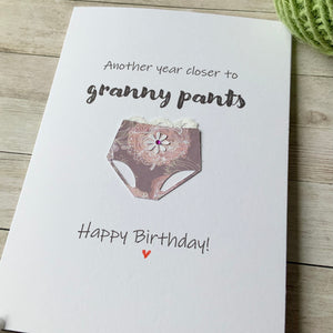 Another year closer to Granny Pants Card