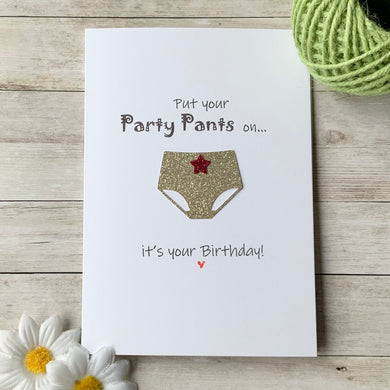 Put Your Party Pants On Card