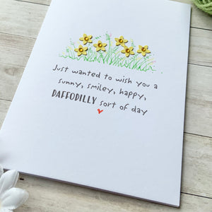 Daffodilly Sort Of Day Card