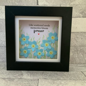 Like Scattered Seeds,  Forget-Me-Not Mini Frame