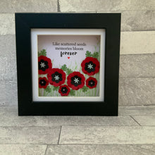 Load image into Gallery viewer, Like Scattered Seeds,  Poppy Mini Frame