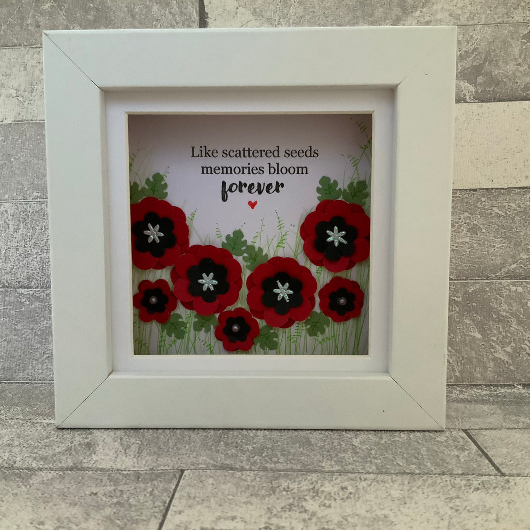 Like Scattered Seeds,  Poppy Mini Frame