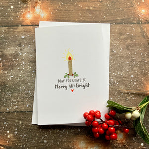 Merry & Bright Card- Personalised