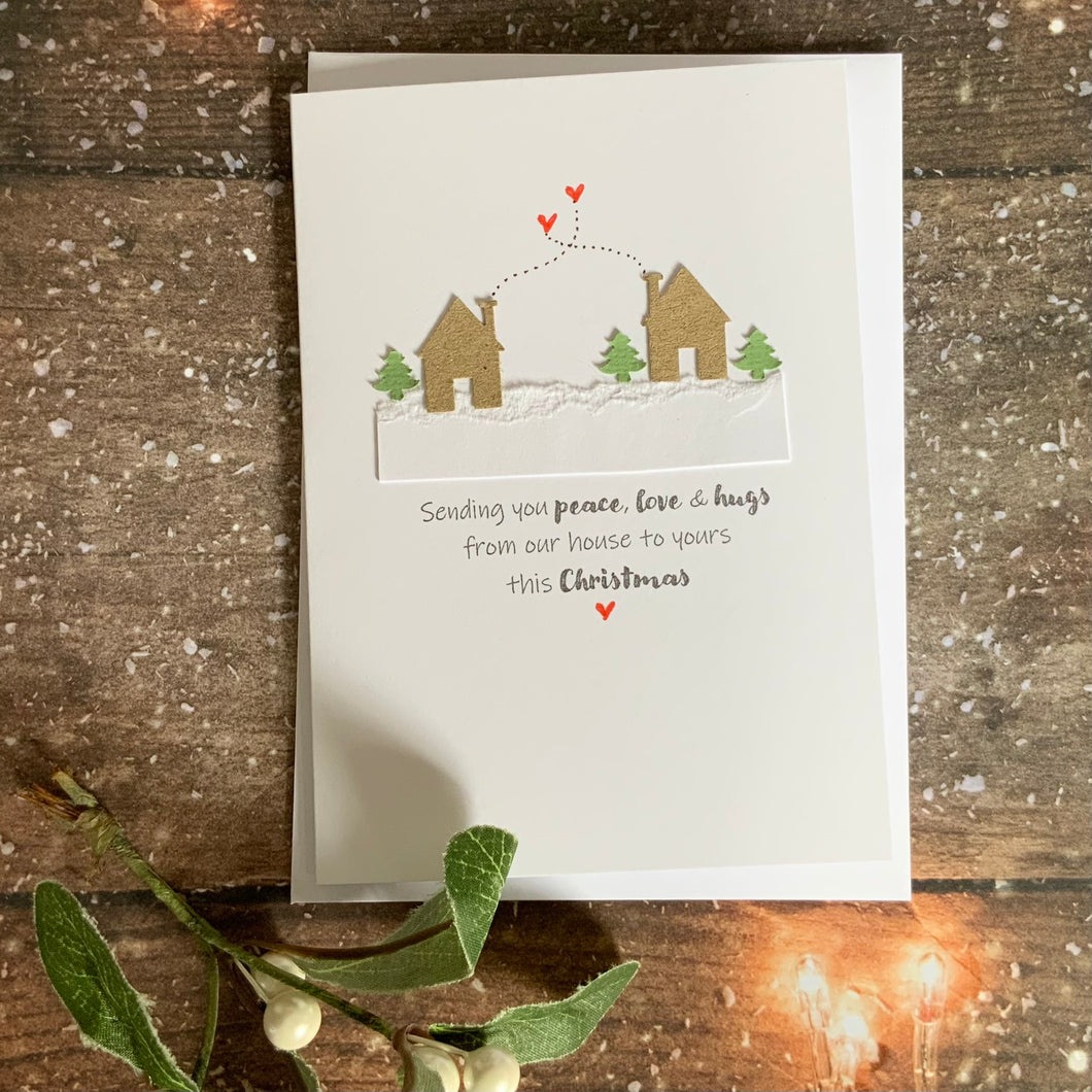 Sending You Peace, Love & Hugs Christmas Card