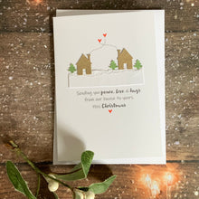 Load image into Gallery viewer, Sending You Peace, Love &amp; Hugs Pack of Four Christmas Cards