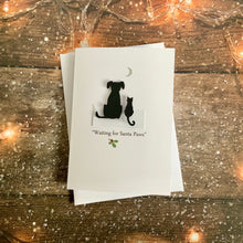 Load image into Gallery viewer, Waiting For Santa Paws Pack of Four Christmas Cards