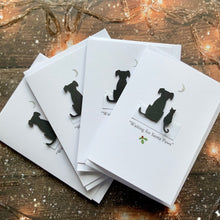 Load image into Gallery viewer, Waiting For Santa Paws Pack of Four Christmas Cards