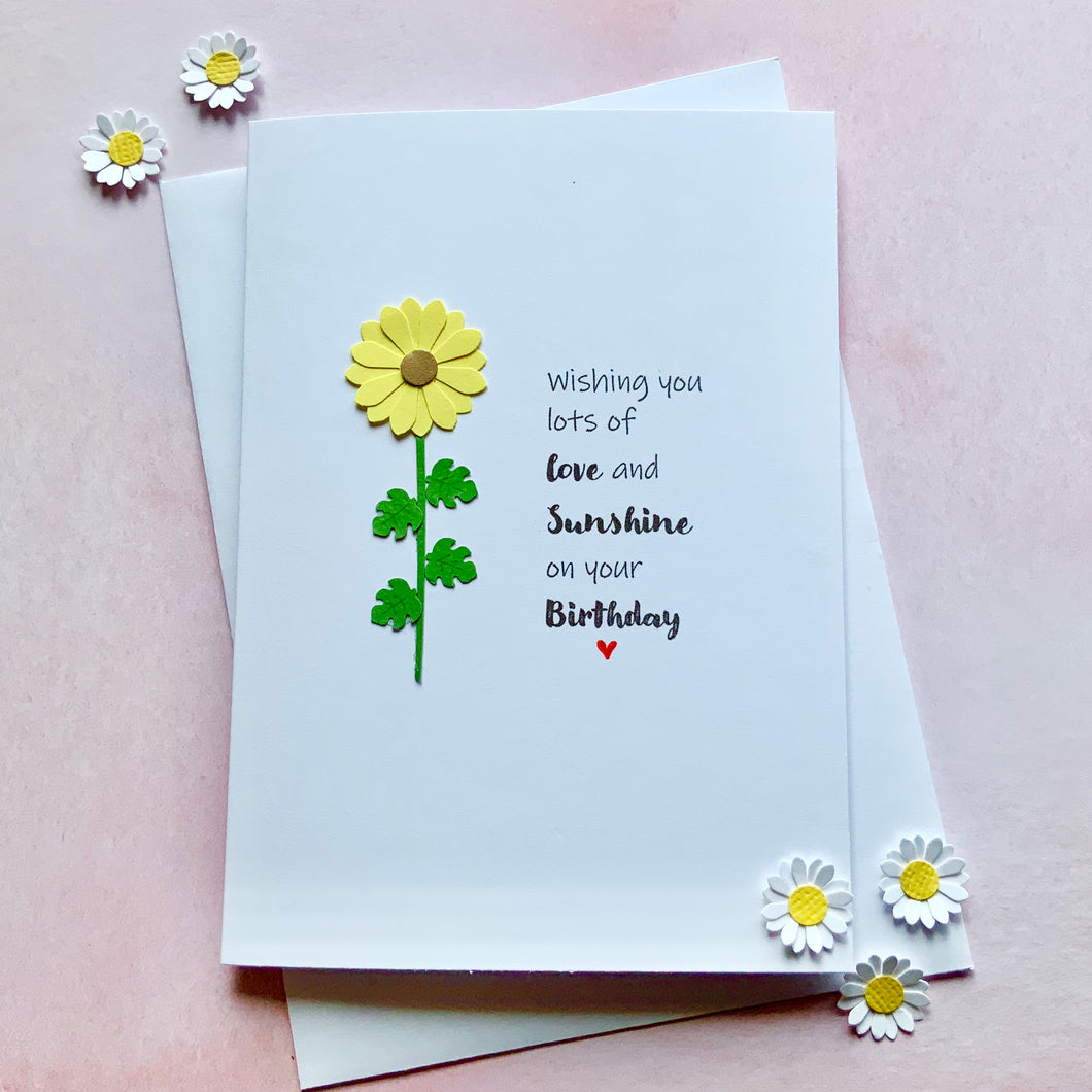 Wishing you lots of love and sunshine- Personalised