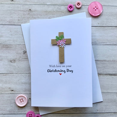 With Love On Your Christening  Day Card